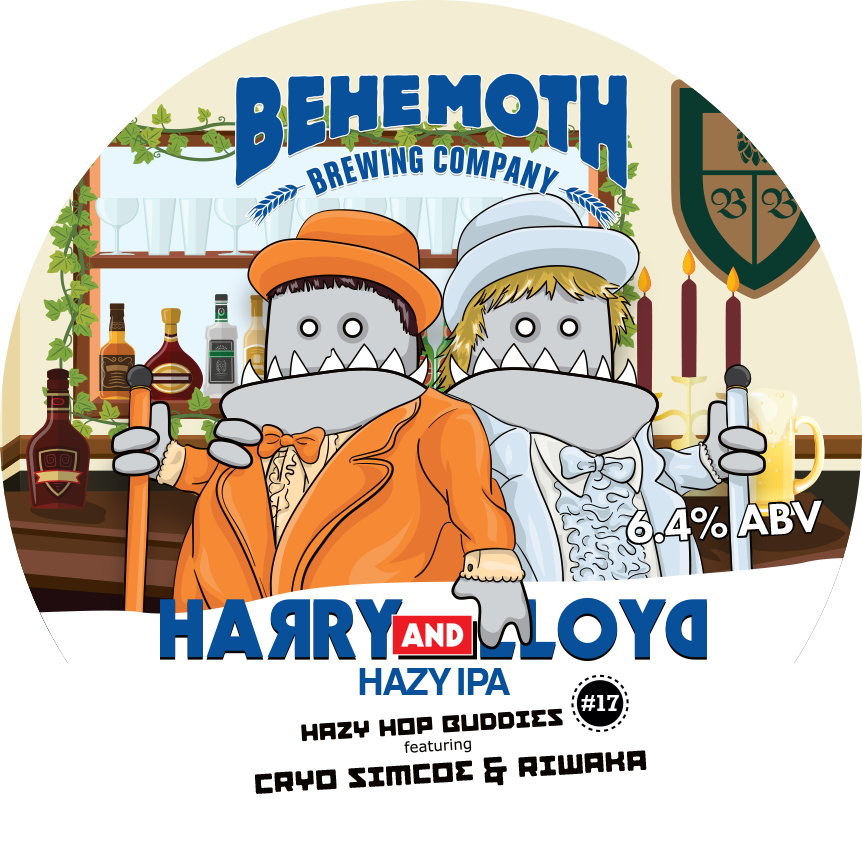 Harry & Lloyd - Hazy Hop Buddies #17 tap badge