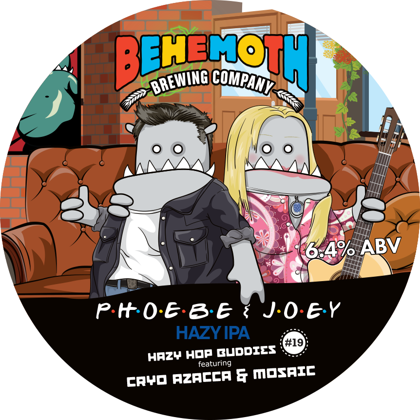 Phoebe & Joey - Hazy Hop Buddies #19 tap badge