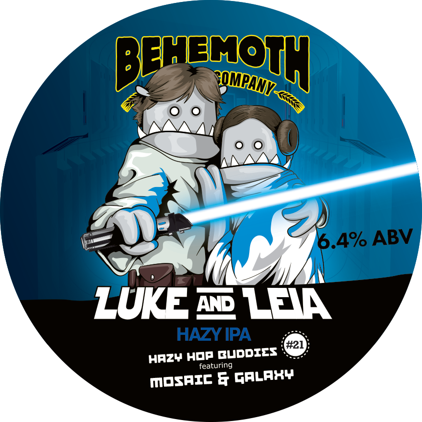 Luke & Leia - Hazy Hop Buddies #21 tap badge