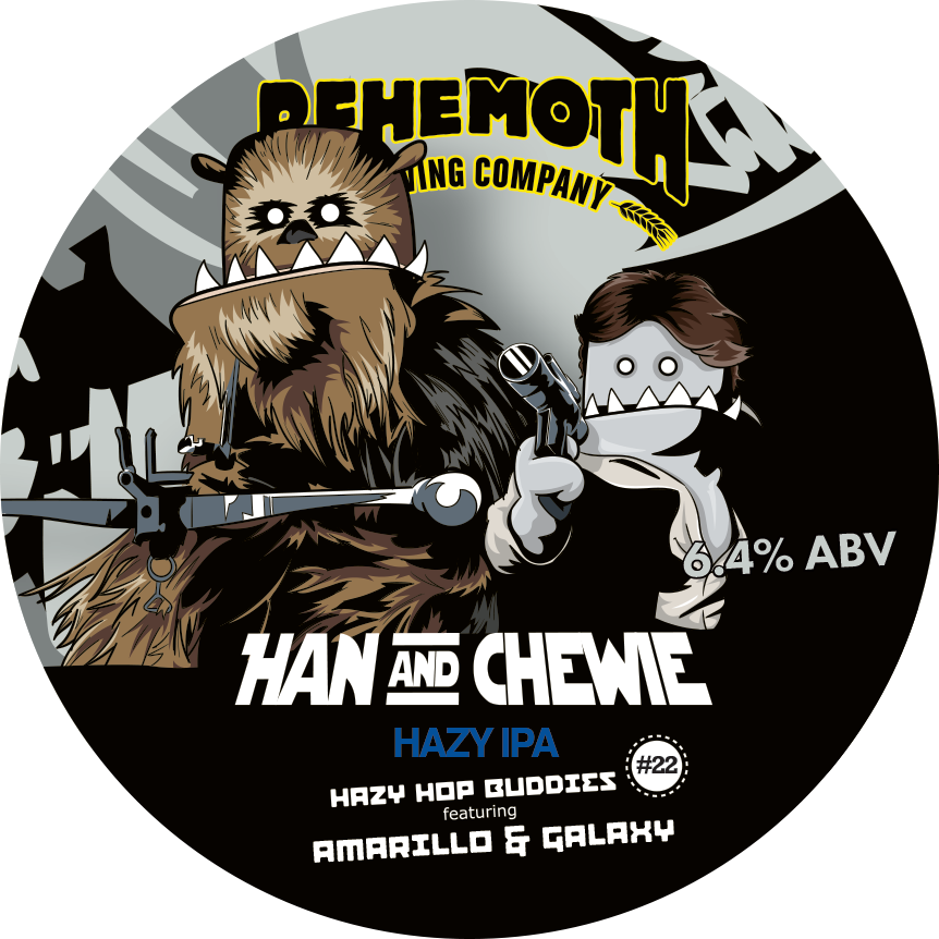 Han & Chewie - Hazy Hop Buddies #22 tap badge