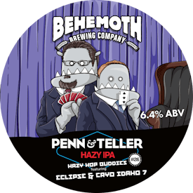 Penn & Teller - Hazy Hop Buddies #26 tap badge