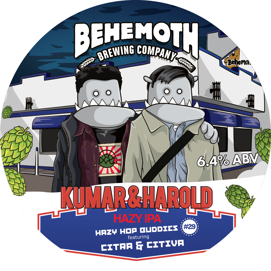 Kumar & Harold - Hazy Hop Buddies #29 tap badge