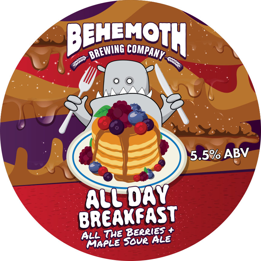 All Day Breakfast - All The Berries & Maple Sour Ale tap badge