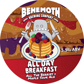 All Day Breakfast - All The Berries & Maple Sour Ale tap badge