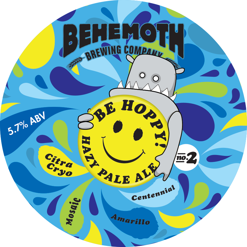 Be Hoppy! No.2 Hazy Pale Ale tap badge