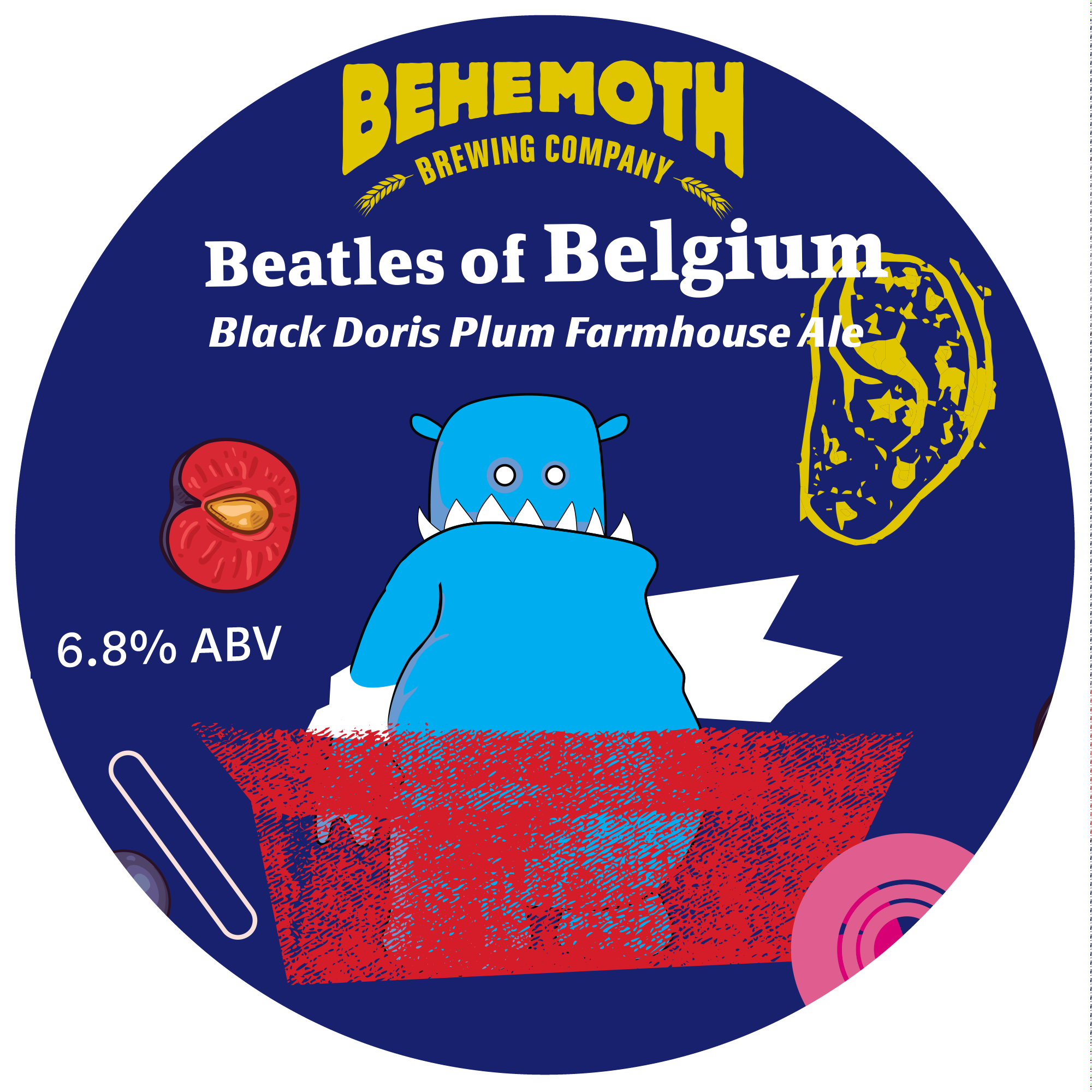 Beatles of Belgium tap badge