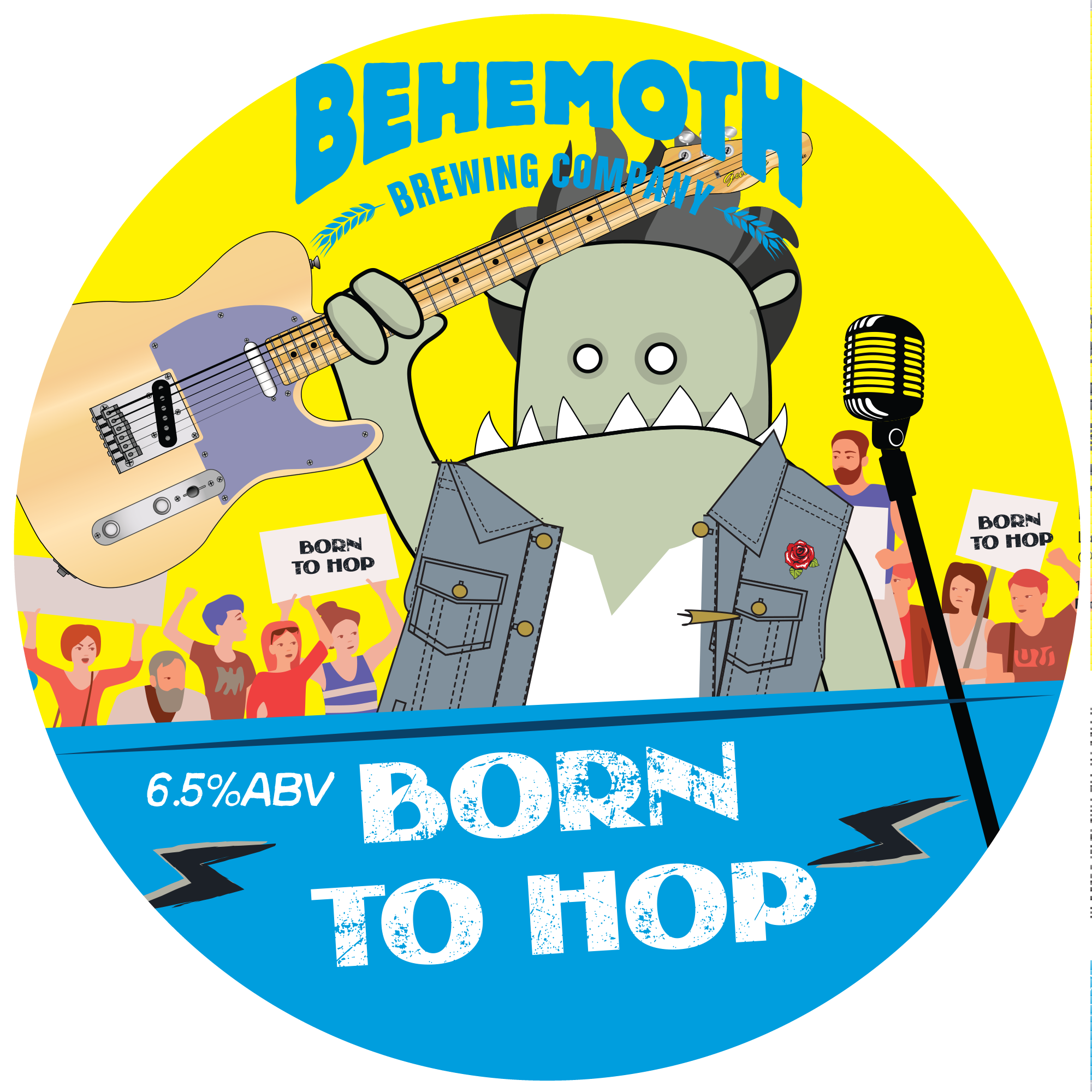 Born to Hop tap badge