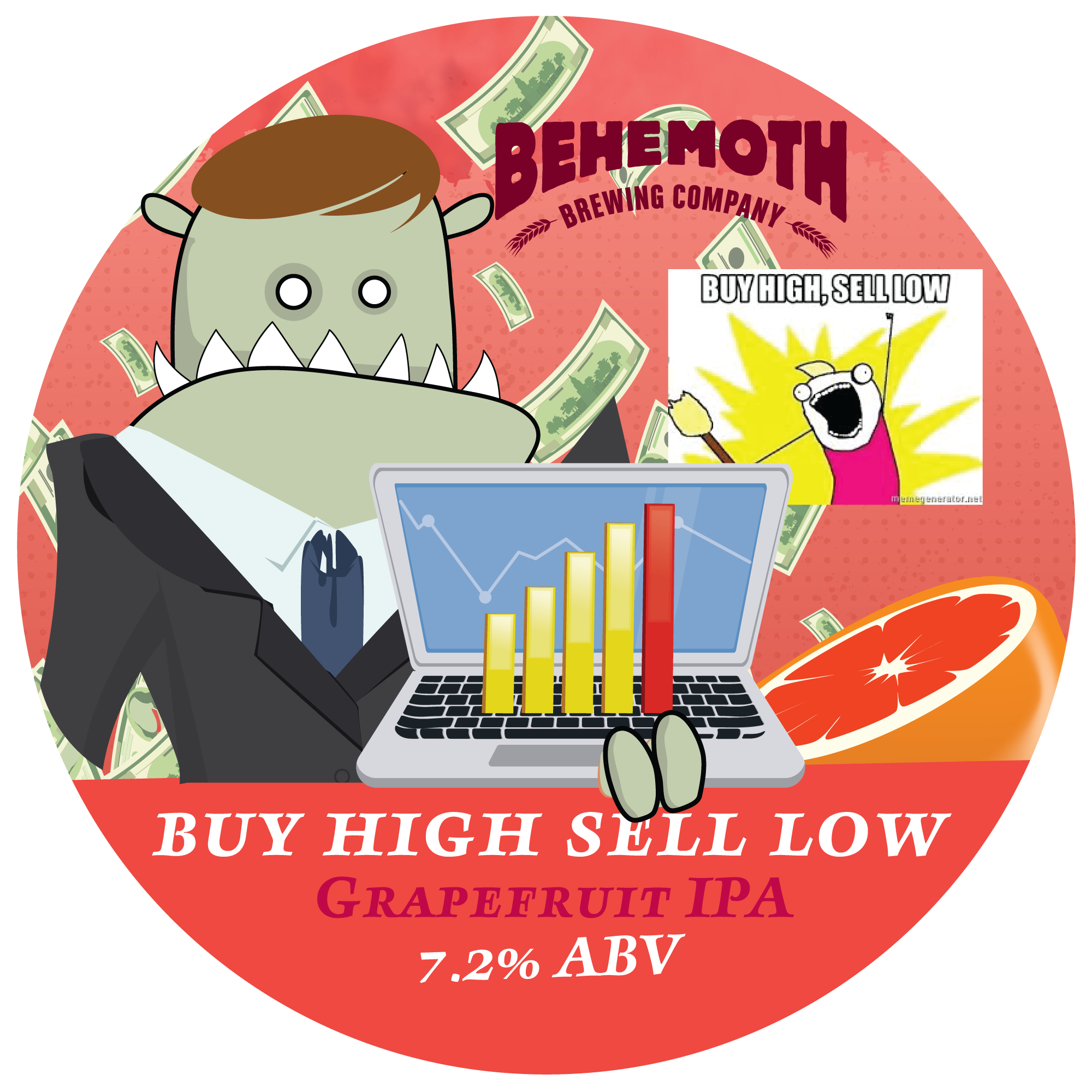 Buy High Sell Low tap badge