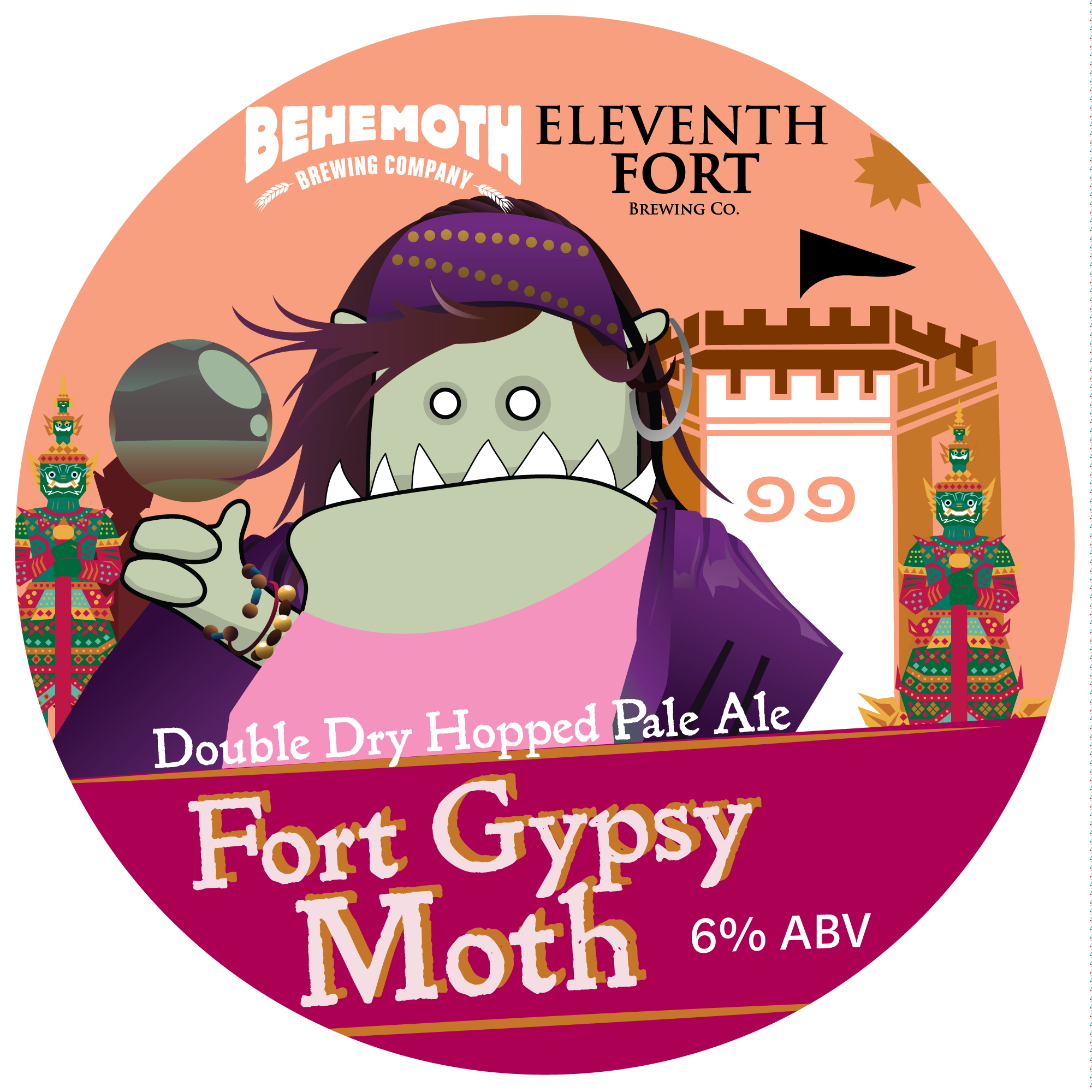 Fort Gypsy Moth tap badge
