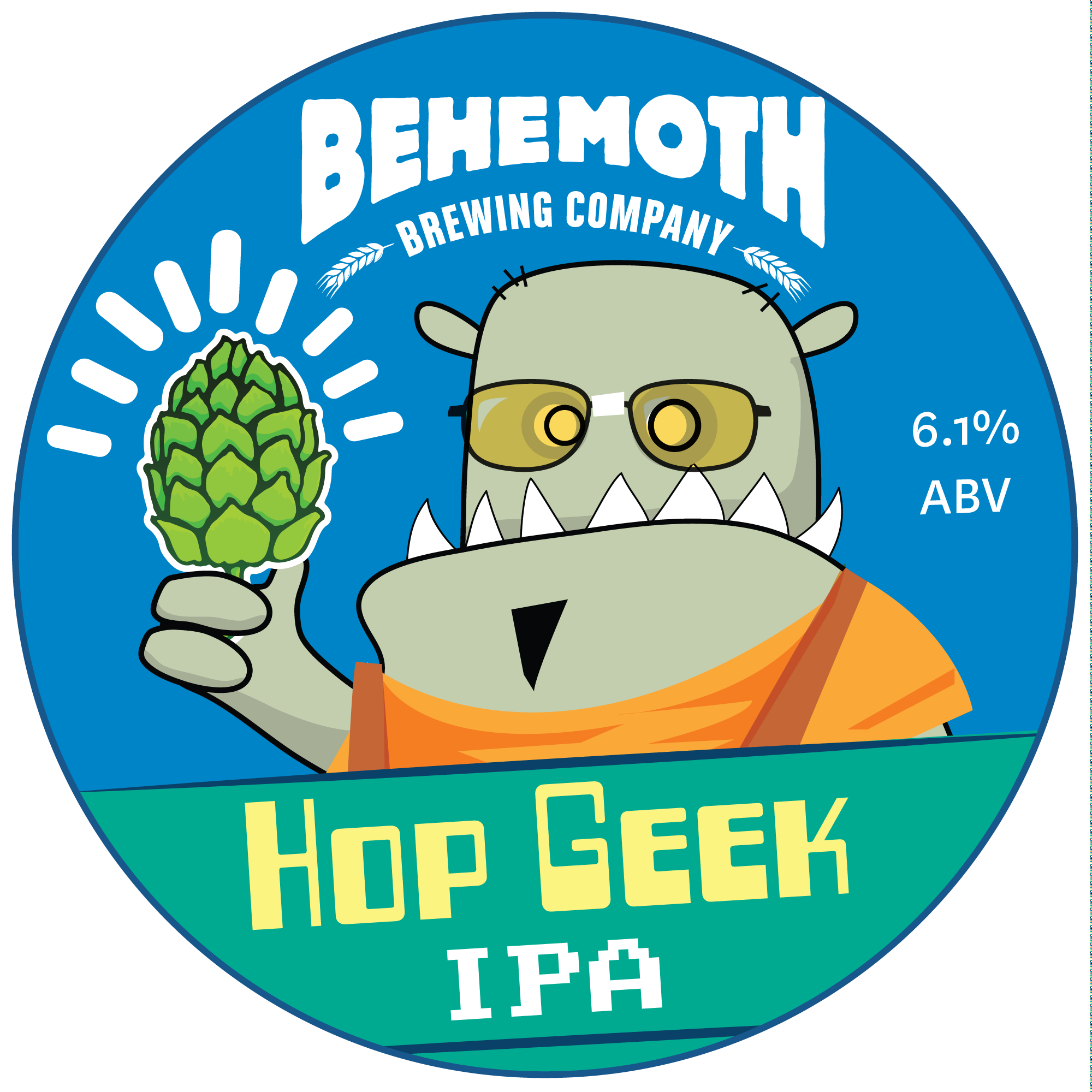 Hop Geek IPA tap badge