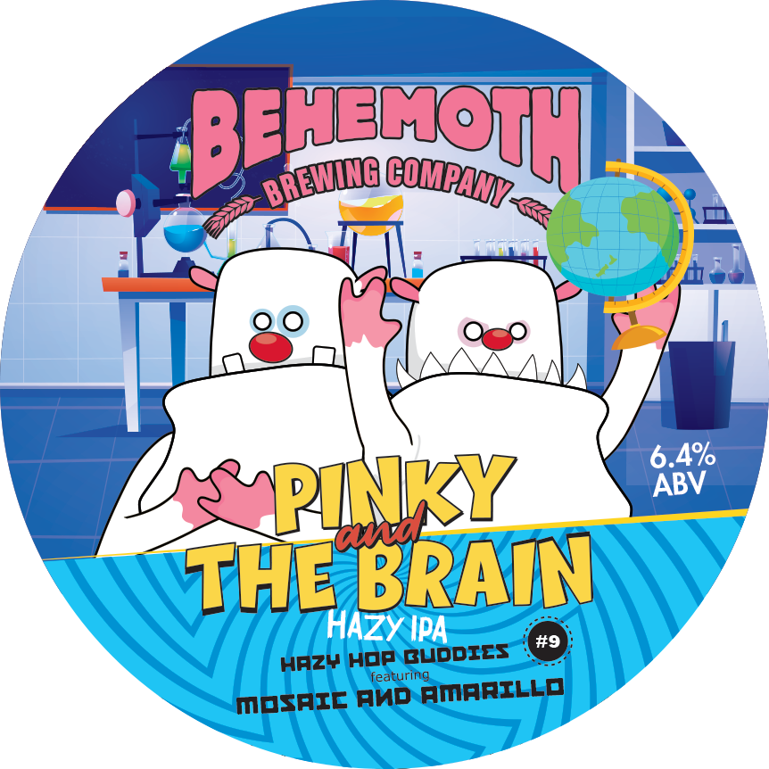 Pinky & the Brain - Hazy Hop Buddies #9 tap badge