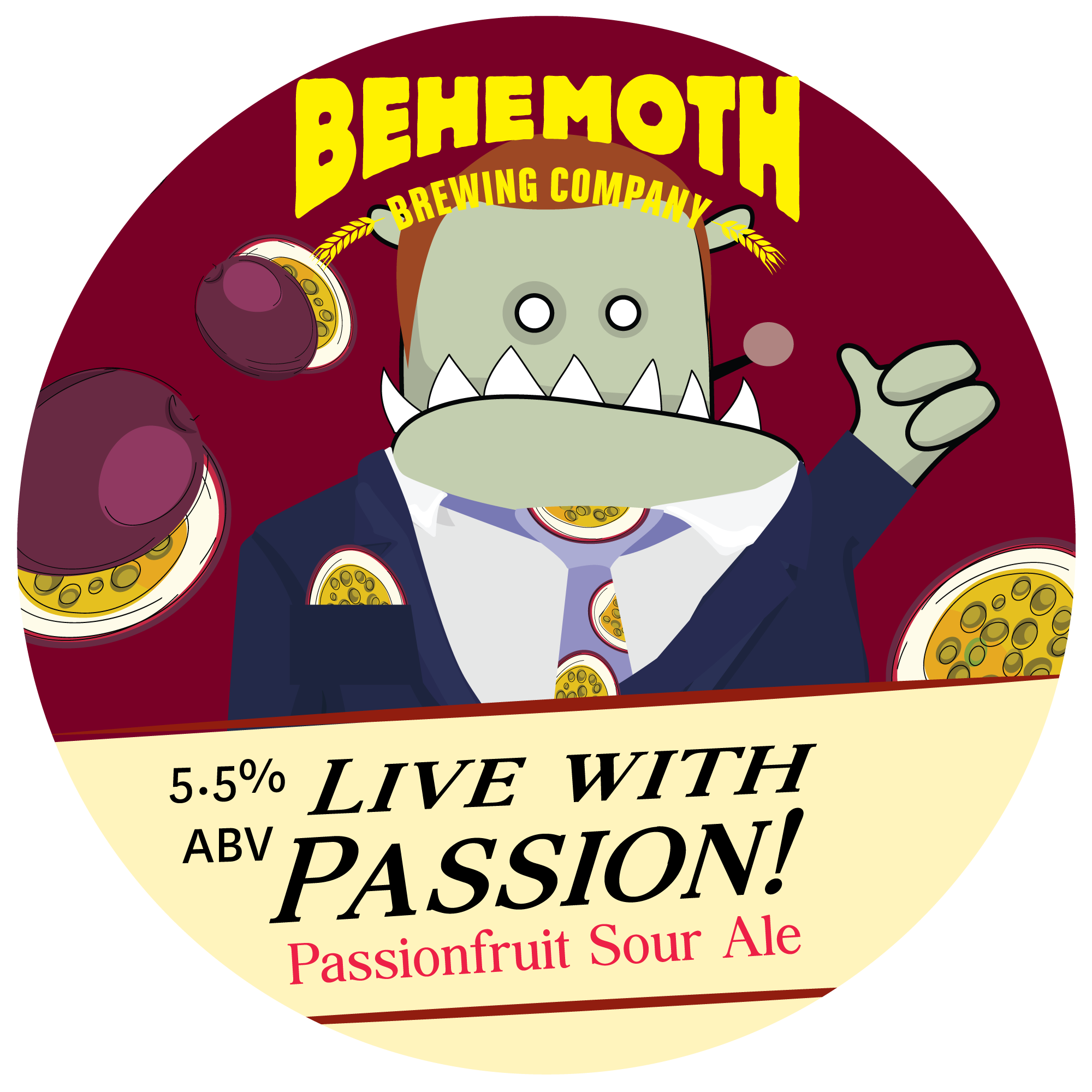 Live With Passion tap badge
