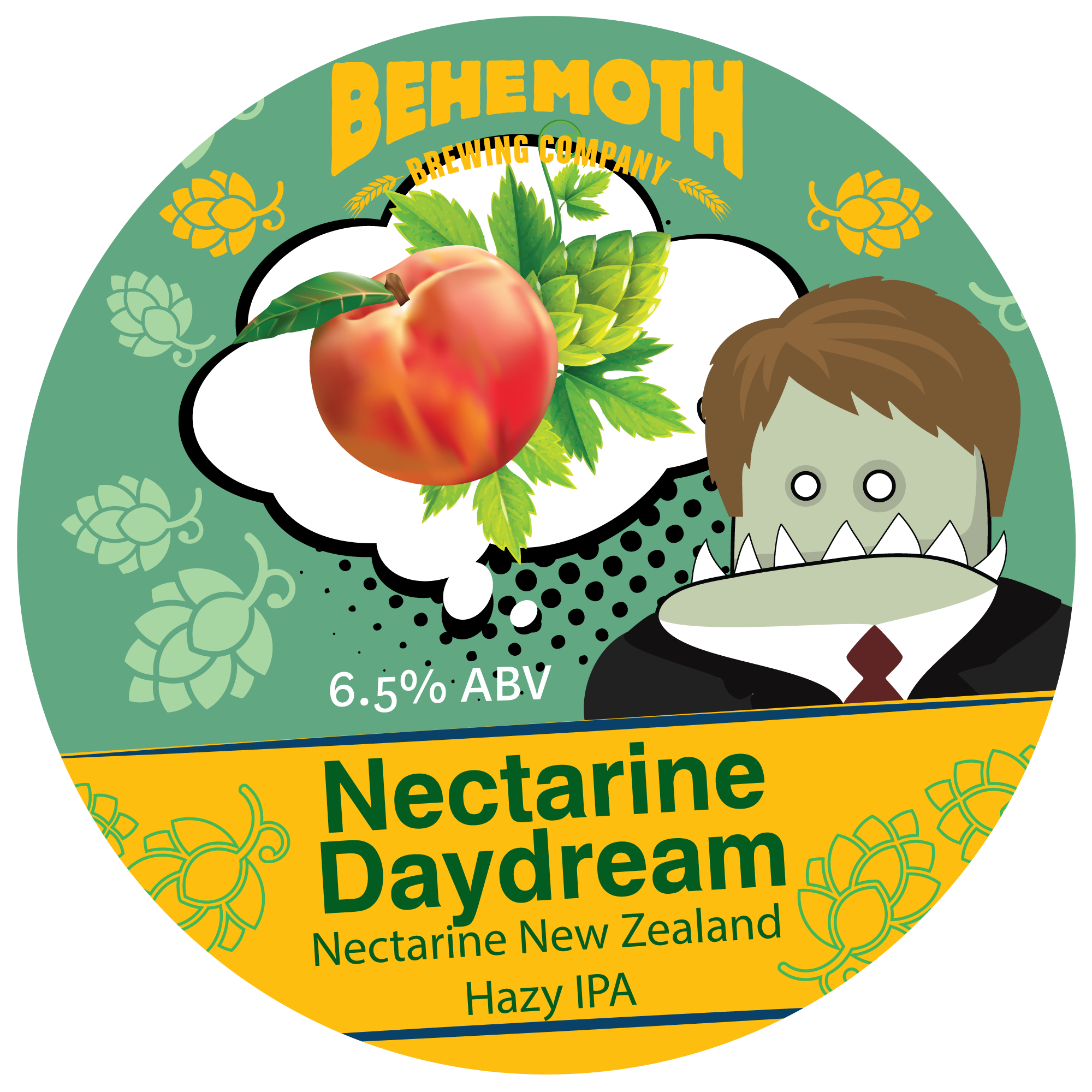 Nectarine Daydream tap badge