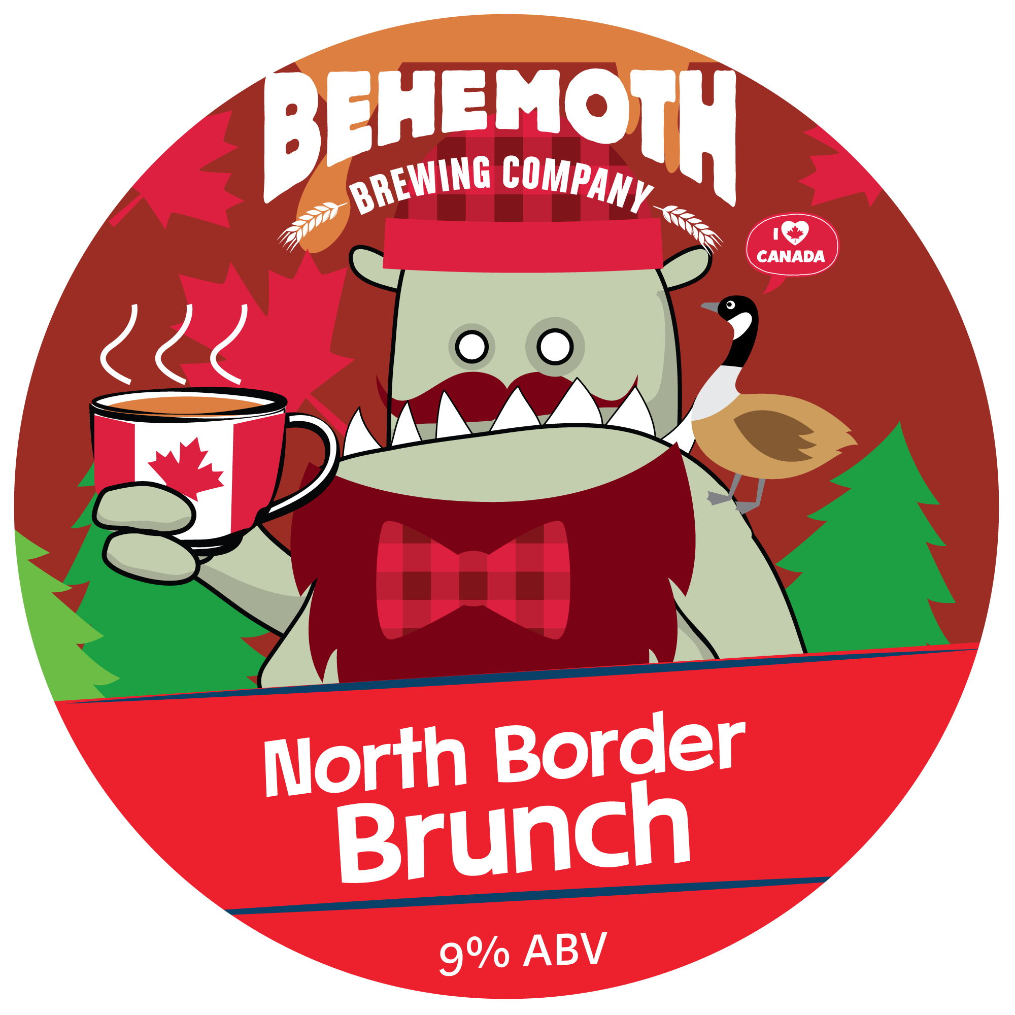North Border Brunch tap badge