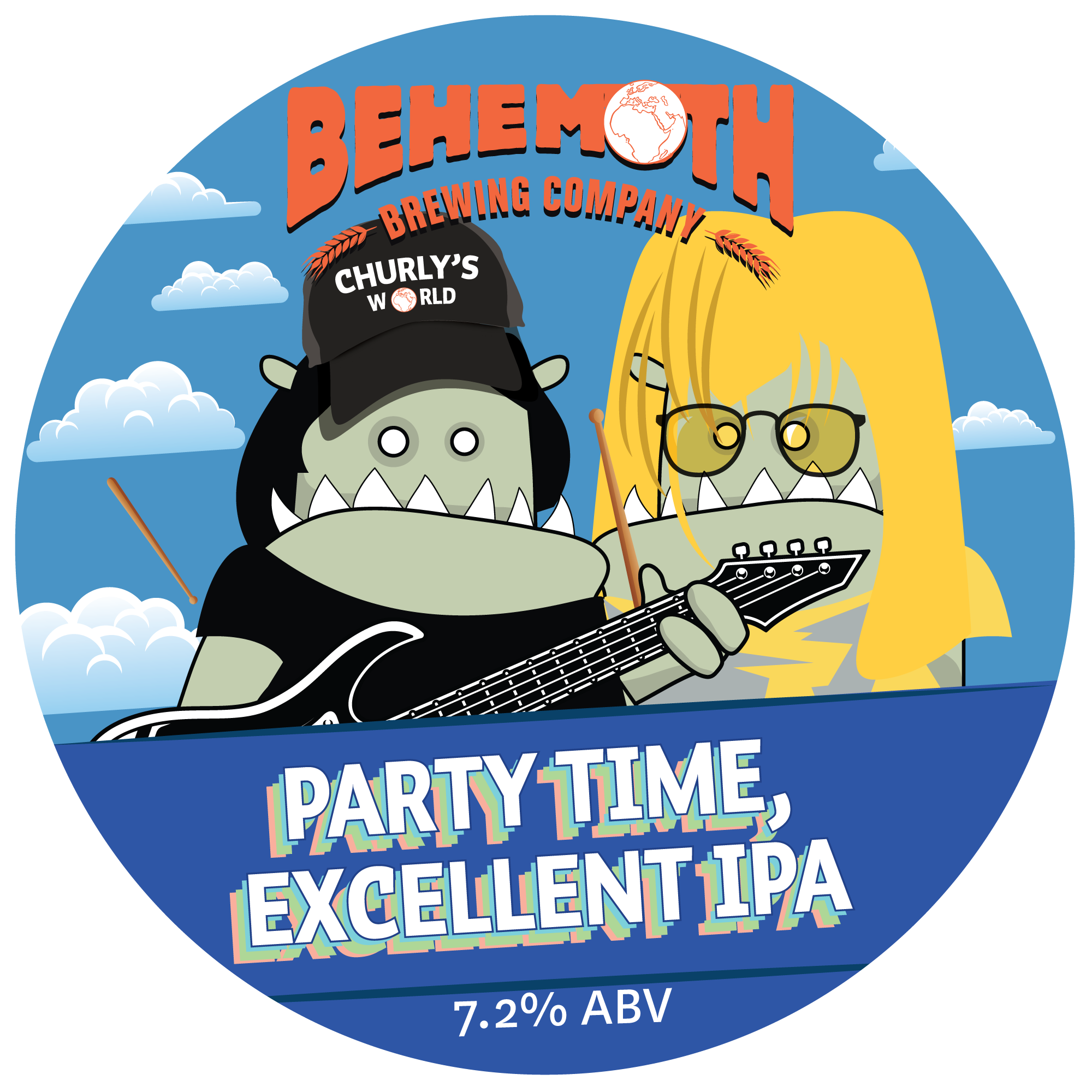 Party Time IPA tap badge