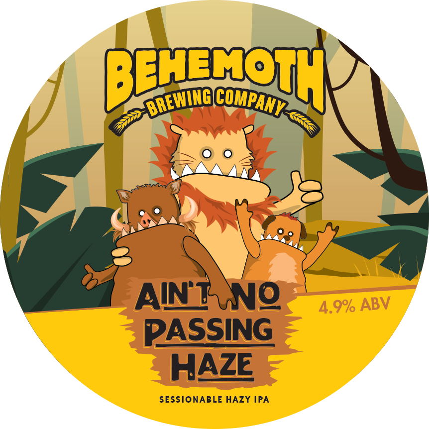 Ain't No Passing Haze Session Hazy IPA tap badge