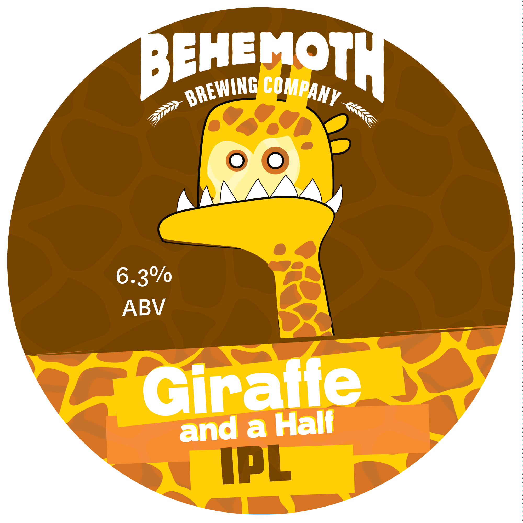 Giraffe and a half tap badge