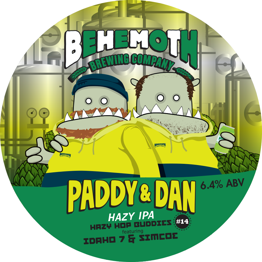 Paddy & Dan - Hazy Hop Buddies #14 tap badge