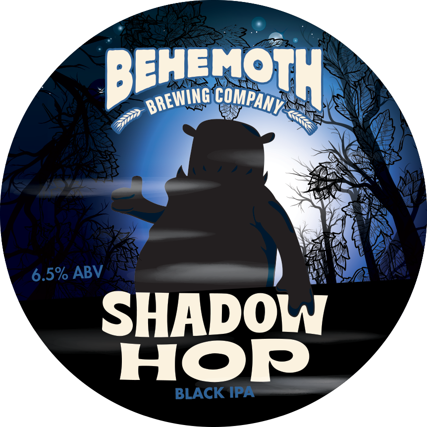 Shadow Hop Black IPA tap badge