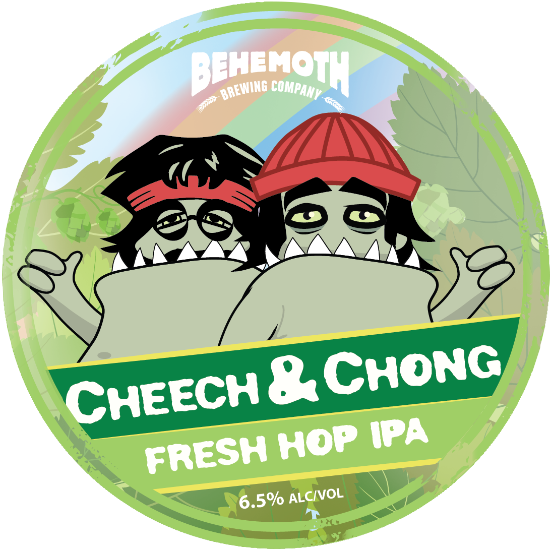 Cheech & Chong Fresh Hop IPA tap badge