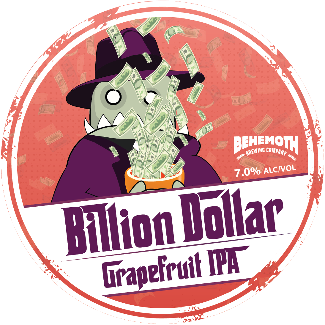 Billion Dollar Grapefruit tap badge