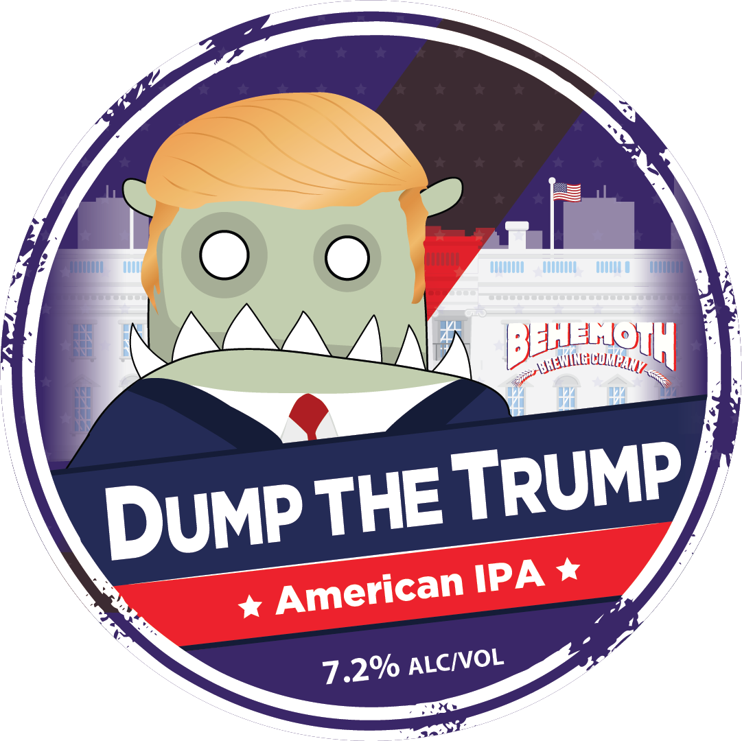 Dump the Trump tap badge