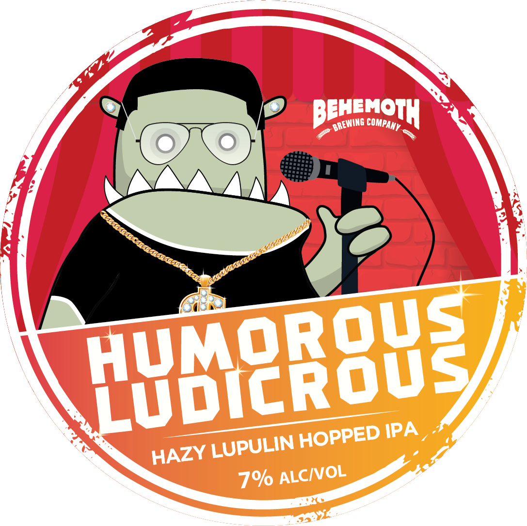 Humorous Ludicrous tap badge