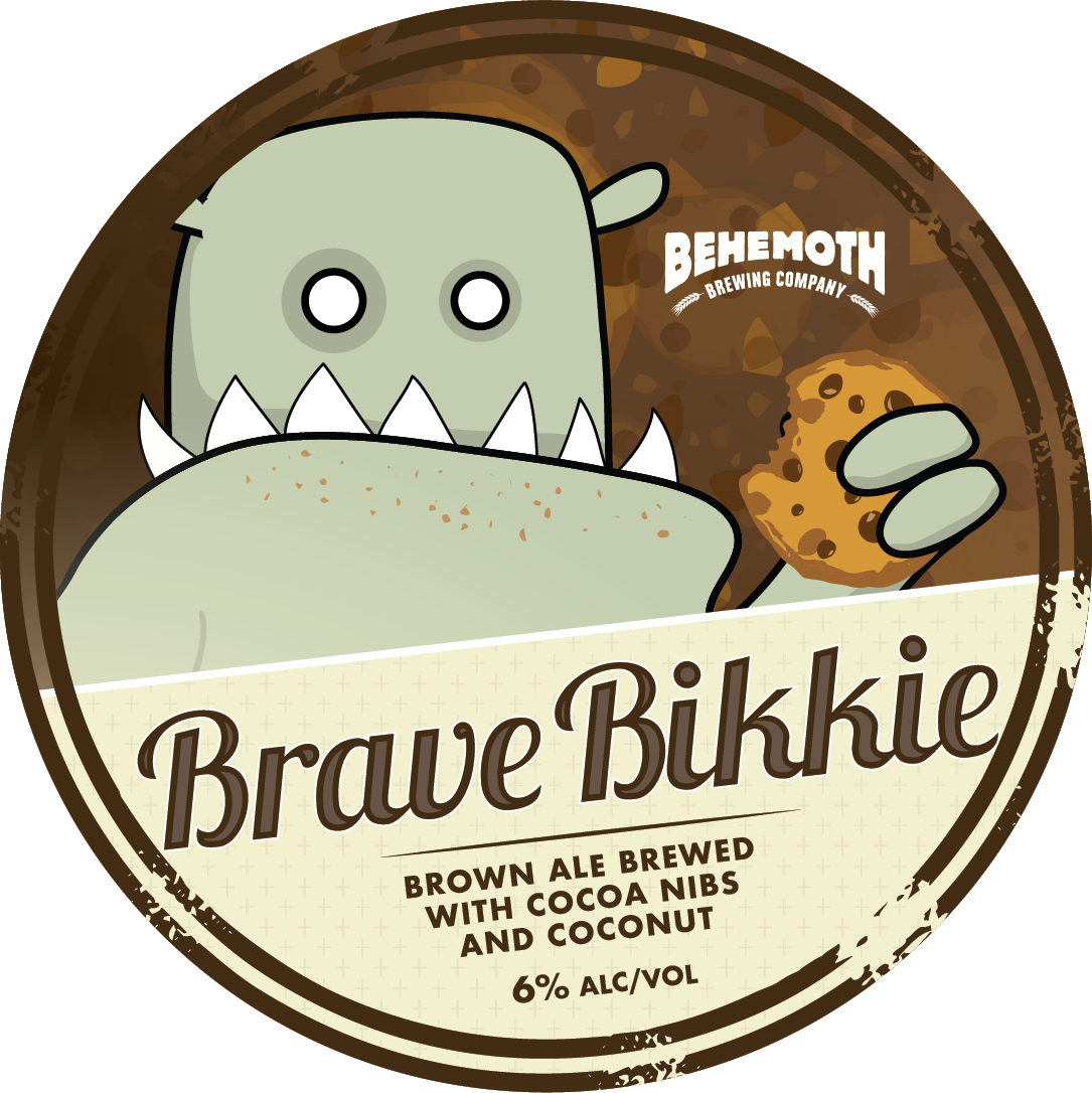 Brave Bikkie tap badge