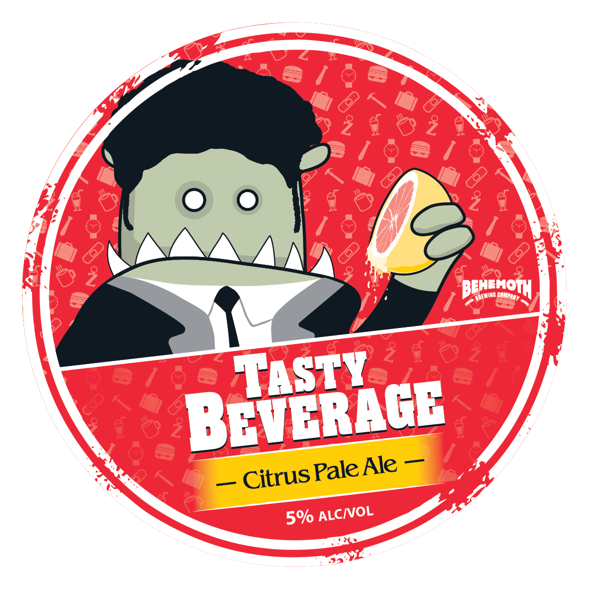 Tasty Beverage Citrus Pale Ale tap badge