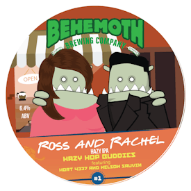 Ross And Rachael - Hazy Hop Buddies #1 tap badge
