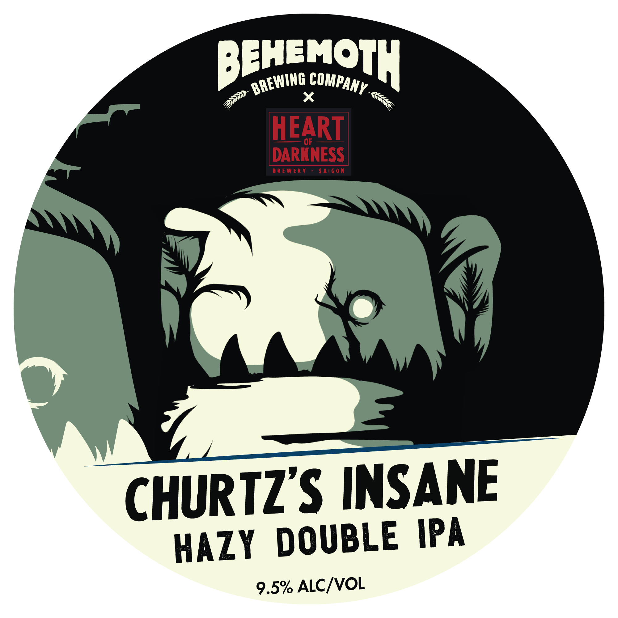 Churtz Insane Hazy Double IPA tap badge