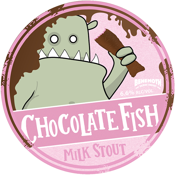 Chocolate Fish tap badge