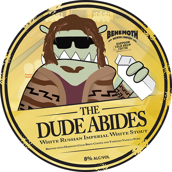 The Dude Abides tap badge